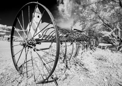 Elvis Presley Memorial Chapel. Superstition Mountains - Lost Dutchman town. AZ, USA.